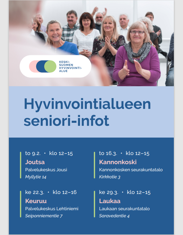 Seniori-infot Keski-Suomen Hyvinvointialue | Innokylä